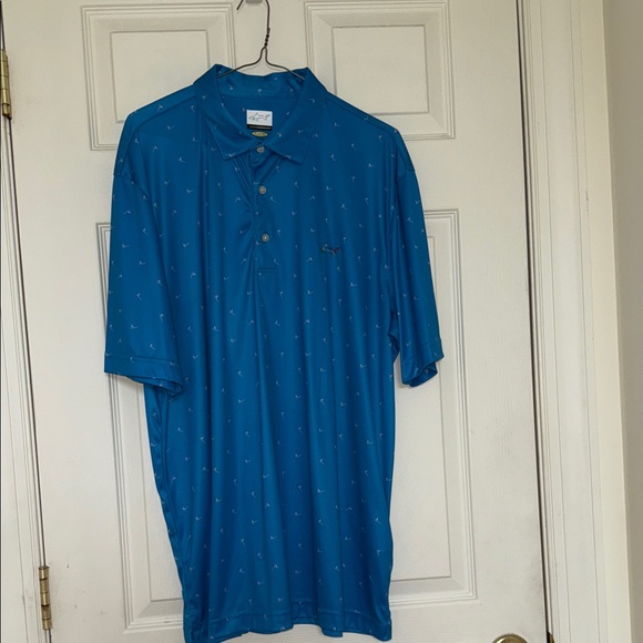 Greg Norman Collection Teal Polo Shirt - Picture 1 of 3